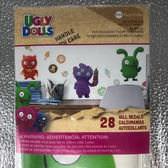 Ugly dolls removable & repositionable. 28 peel & stick wall decals. NWT - Picture 3 of 5